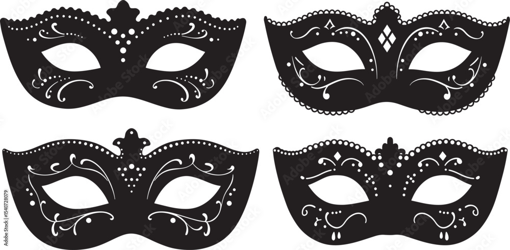 carnival mask isolated on black carnival mask isolated on black