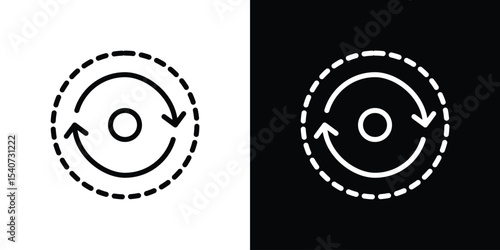 Consistency icon design. simple stroke line vector icon set