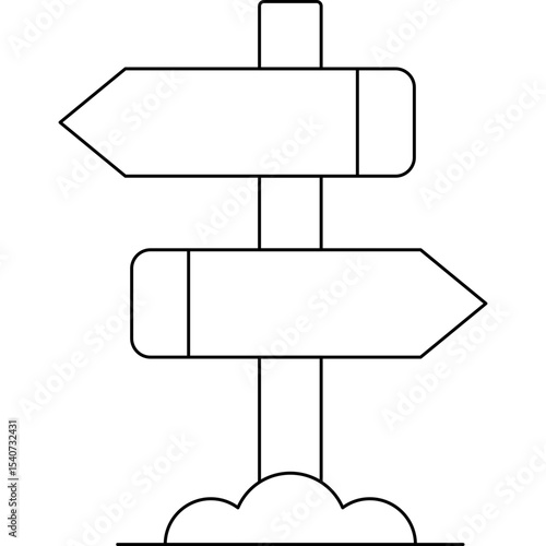 Direction icon single icon vector illustration