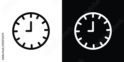 Clock nine icon