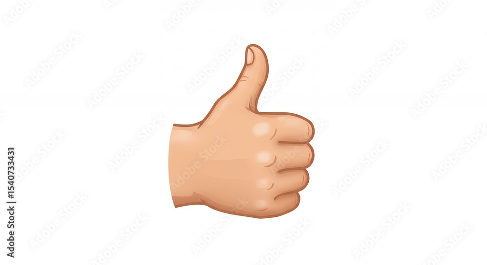 Hand thumbs up illustration Hand thumbs up illustration