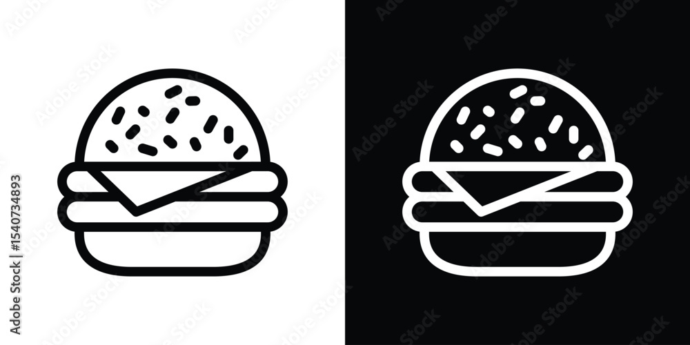 Fototapeta premium Cheese burger icon