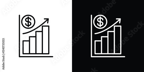 Chat arrow grow icon