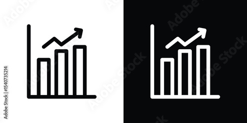 Chart histogram icon