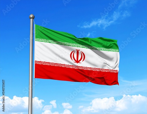 Iranian flag of Iran AI generated