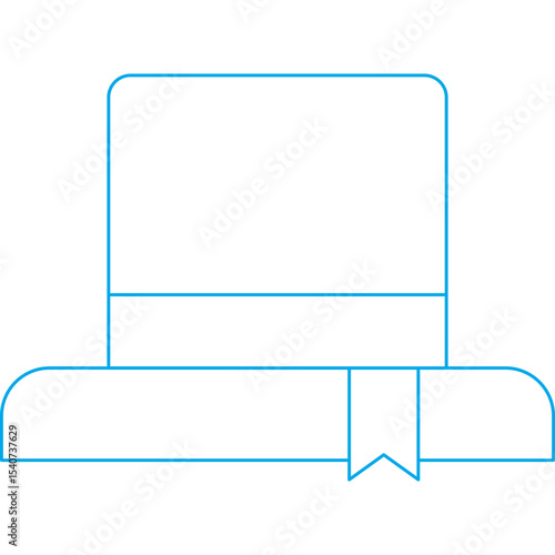 Magician cap icon single icon vector illustration