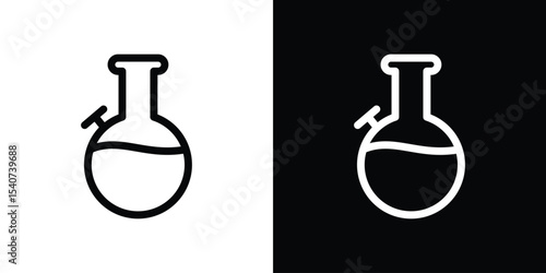 Bong icon design. simple stroke line vector icon set