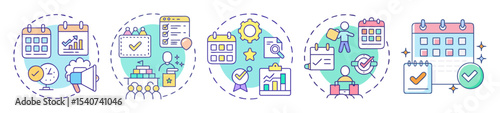 Infographic of Productivity Improvement Concepts in Business and Personal Tasks Achievement