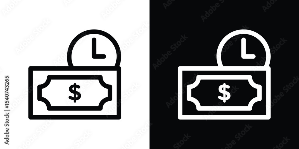 Annuity icon design. simple stroke line vector icon set Annuity icon design. simple stroke line vector icon set