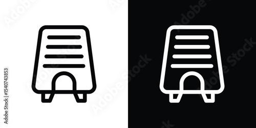 Air purifier icon design. simple stroke line vector icon set