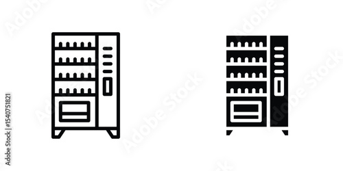 Vending machine icon concept. vector set. Eps10