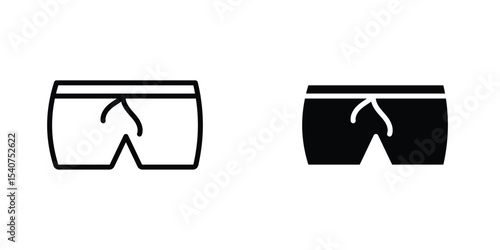 Swim shorts icon concept. vector set. Eps10