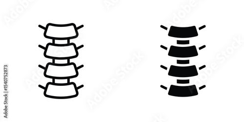 Spinal column icon concept. vector set. Eps10