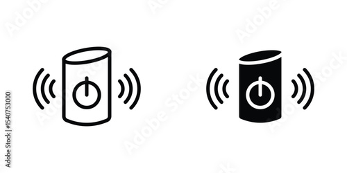 Smart speaker icon concept. vector set. Eps10