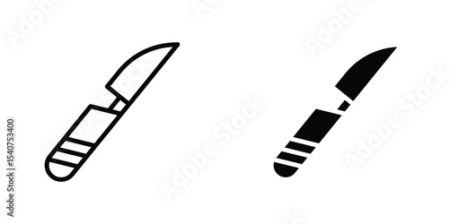 Scalpel icon concept. vector set. Eps10