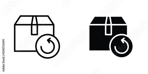Return purchase icon concept. vector set. Eps10