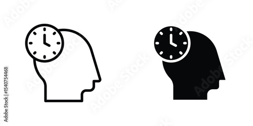Patience icon concept. vector set. Eps10