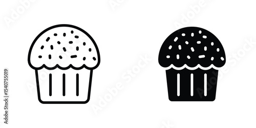 Muffin icon concept. vector set. Eps10