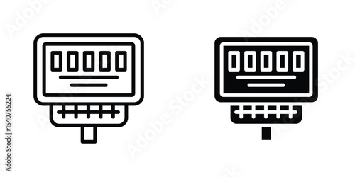 Meter icon concept. vector set. Eps10