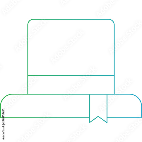 Magician cap icon single icon vector illustration