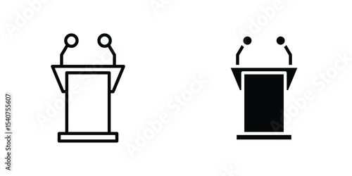Lectern icon concept. vector set. Eps10
