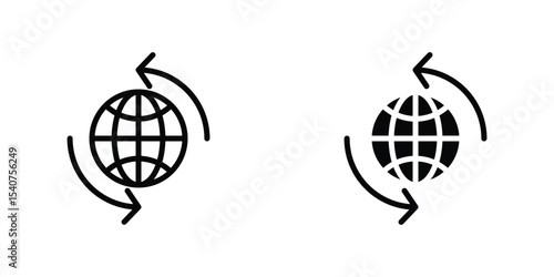 Import export icon concept. vector set. Eps10
