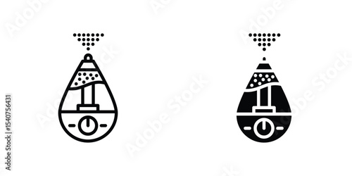 Humidifier concept. vector set. Eps10