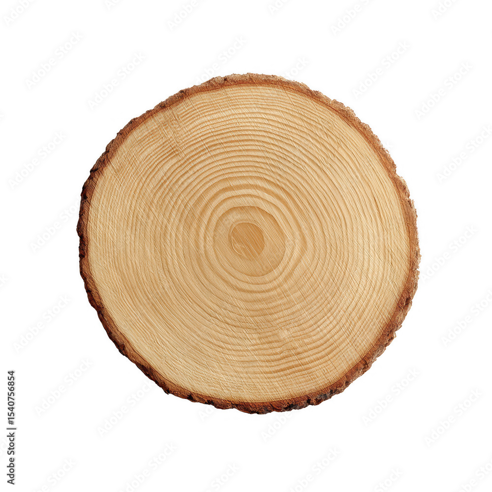 Natural wooden log slice showcasing beautiful growth rings and textures, perfect for craft projects and rustic decor, isolated on white background. Natural wooden log slice showcasing beautiful growth rings and textures, perfect for craft projects and rustic decor, isolated on white background.