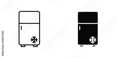 Fridge icon concept. vector set. Eps10