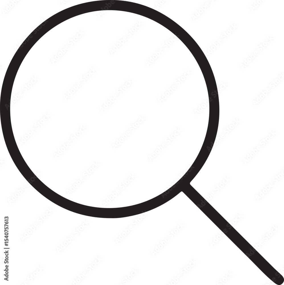 Magnifying Glass Icon Simple, Clean Vector Illustration Magnifying Glass Icon Simple, Clean Vector Illustration