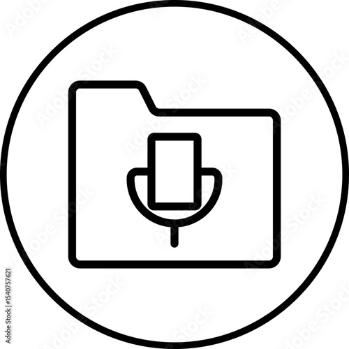Folder icon single icon vector illustration