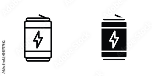Energy drink icon concept. vector set. Eps10