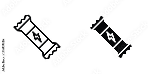 Energy bar icon concept. vector set. Eps10