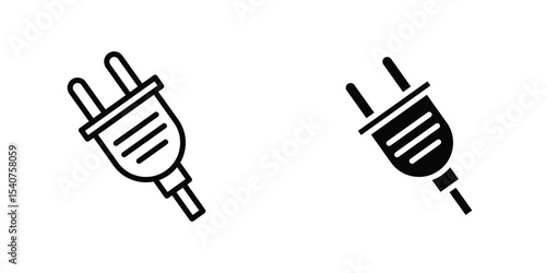 Electrical plug icon concept. vector set. Eps10