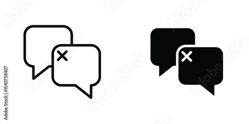 Disagreement icon concept. vector set. Eps10
