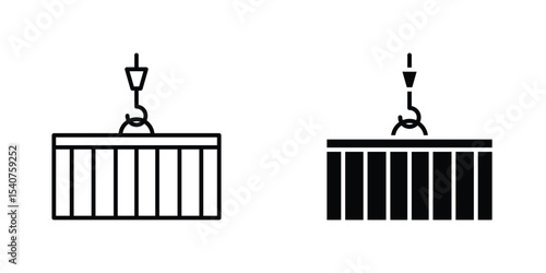 Container icon concept. vector set. Eps10