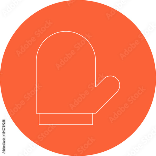 Glove icon single icon vector illustration