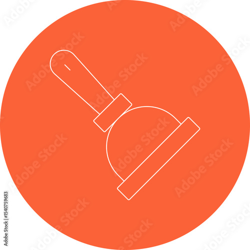 Plunger icon single icon vector illustration