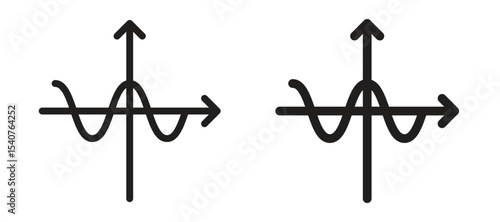 Wave sine icon