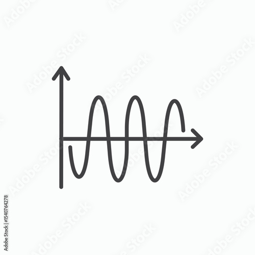 Wave sine icon