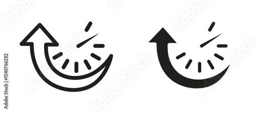 Uptime and downtime icon