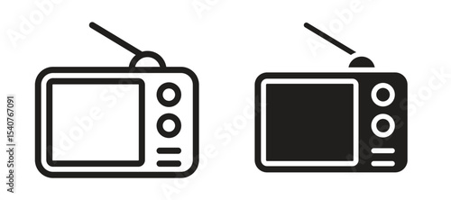 Tv retro icon