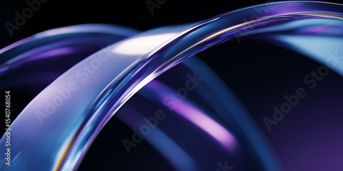 Abstract intertwined shapes creating a modern and elegant design