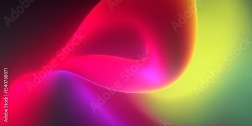Abstract colorful waves flowing and blending seamlessly