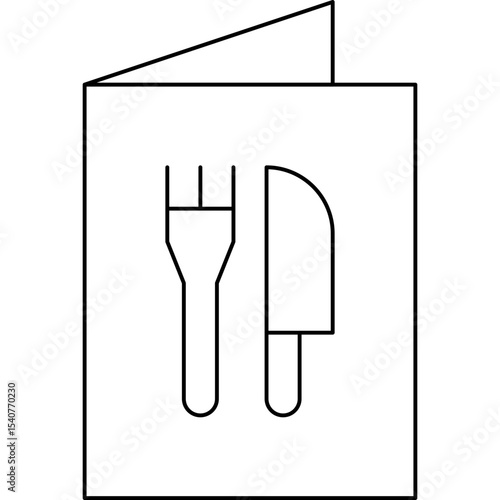 Menu book icon single icon vector illustration