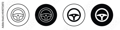 Steering wheel icon
