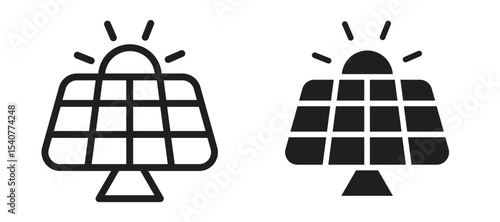 Solar panel icon