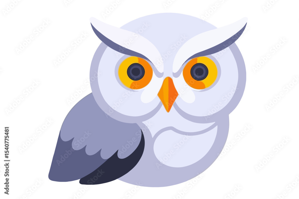 Cute Cartoon Owl Illustration- Adorable Bird with Big Eyes- Perfect for Kids Designs and Educational Materials- Owl Clipart for Websites and Graphics Cute Cartoon Owl Illustration- Adorable Bird with Big Eyes- Perfect for Kids Designs and Educational Materials- Owl Clipart for Websites and Graphics
