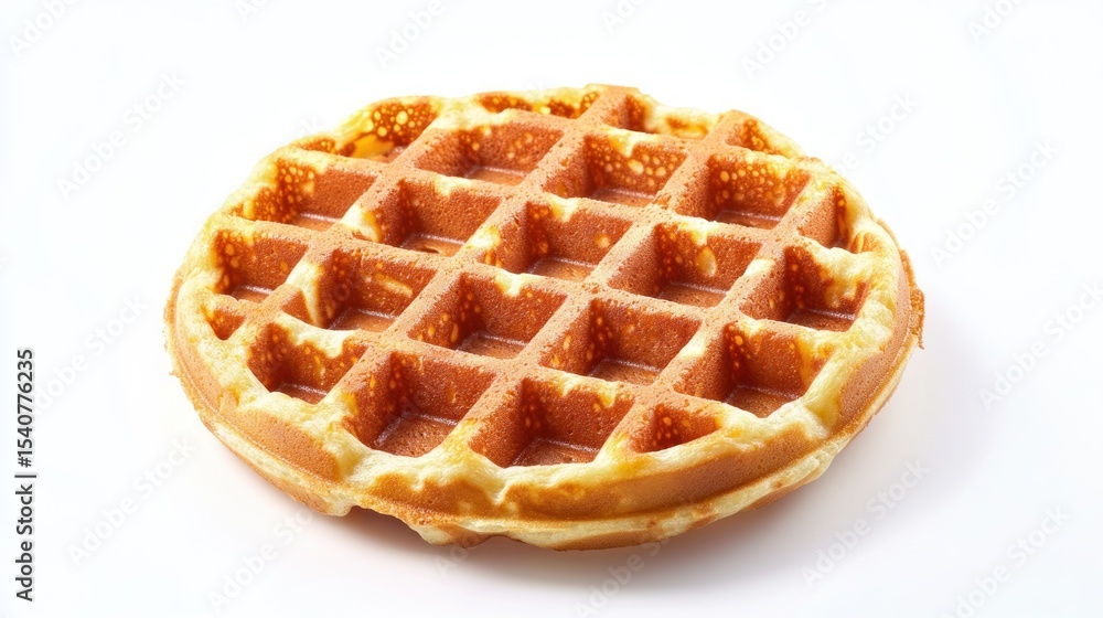 Round waffle on white background (2) Round waffle on white background (2)