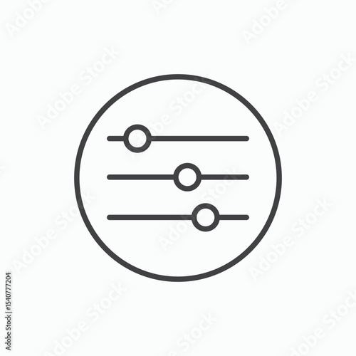 Settings sliders icon